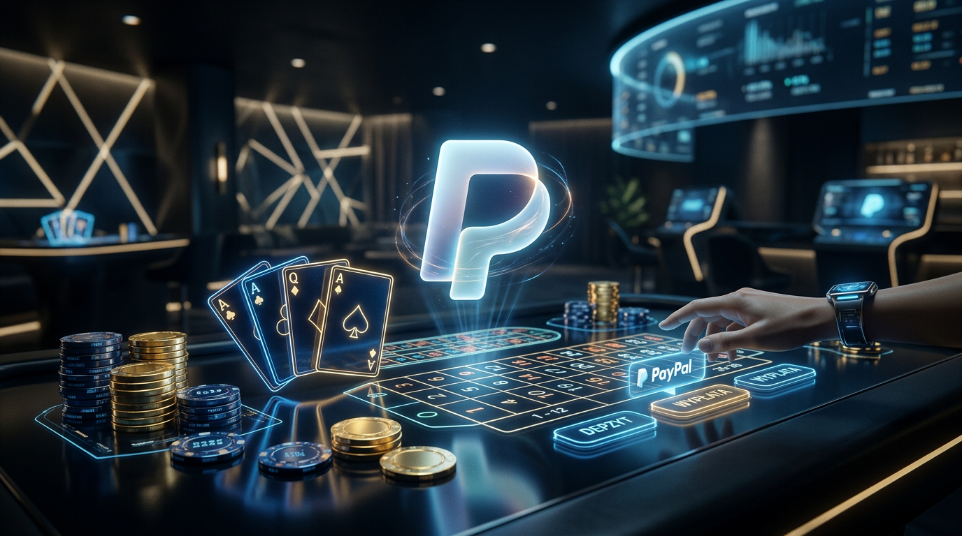 Nowoczesna wizualizacja płatności PayPal w kasynie online w 2026 roku