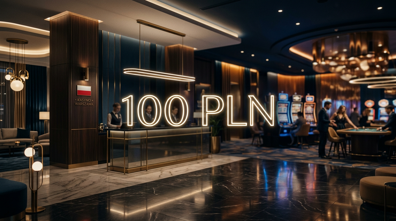 100 PLN bez depozytu za rejestrację w kasynie online banner
